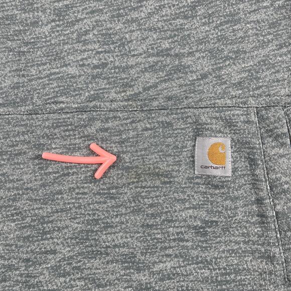 Carhartt Hoodie Womens Small Relaxed Fit Sweatshirt Outdoors Utility Green - Picture 5 of 15